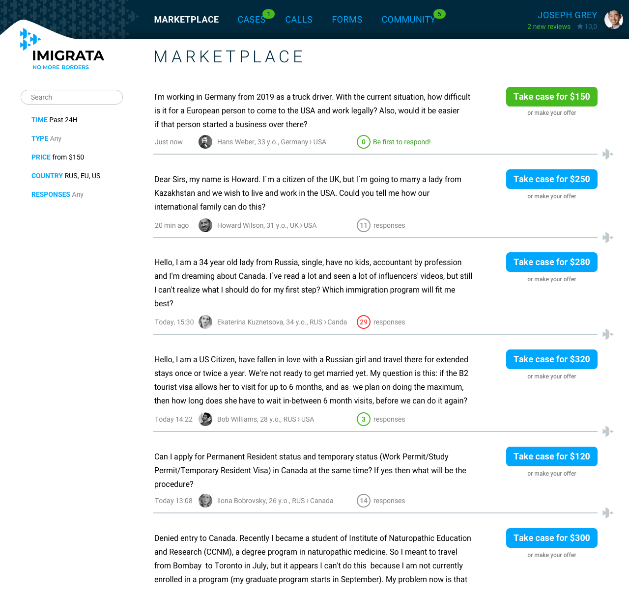 Marketplace screenshot